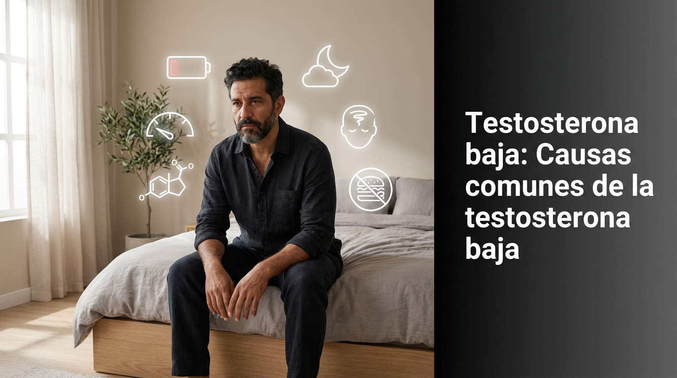 Testosterona baja en hombres: síntomas y diagnóstico